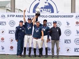 Jared Sheldon with Team USA at the FIP Arena Polo World Championship