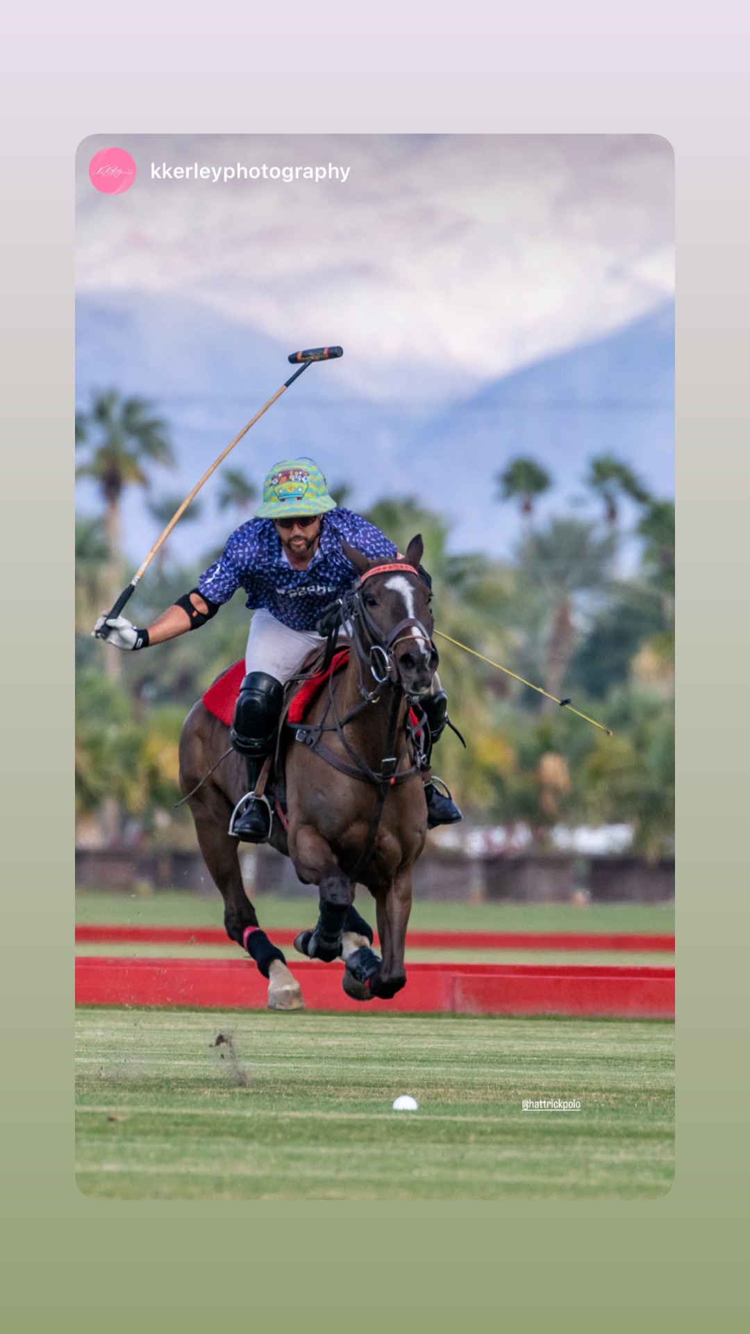 Jared Sheldon galloping toward the ball