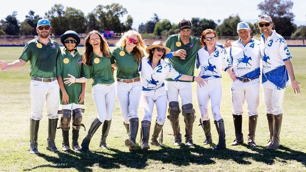 Members of the Silicon Valley Polo Collective on the field