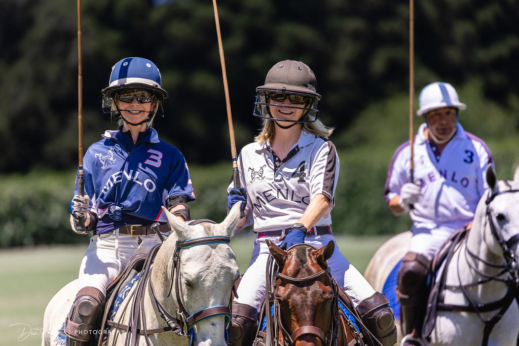 Polo teams lined up for a chukker
